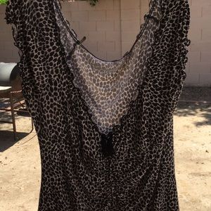 Dorothy Perkins XXL Black White Blouse Stretch